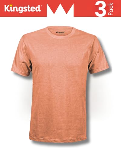 Image of Kingsted T-Shirts for Men Pack - Royally Comfortable - Super Soft Premium Fabric - Well-Crafted Classic Tee