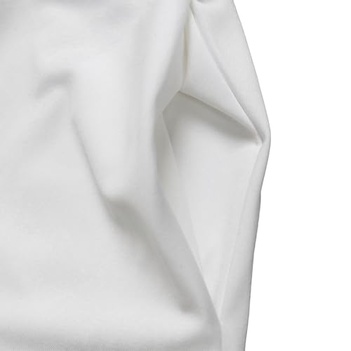 Robe d'été blanche à manches 3/4 et taille haute évasée en taille S - 5