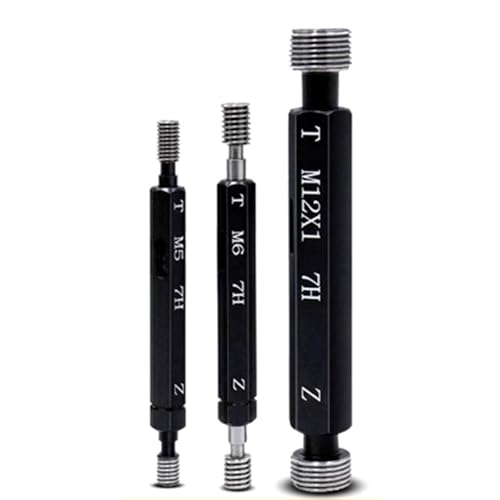 1PC Calibrador de Rosca Fina de Acero Mer-cury Gage 7H M1 M2 M3 M4 M5 M6 M8 M10 M12 M14 M16 M20 M22 M24-M60 (M6X1 7H) miniatura 6