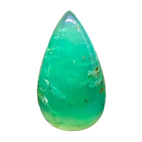 Cabochon chrysoprase naturelle 33x18x6mm pour fabrication de bijoux collier et bague