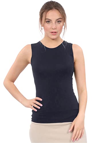 Kosher Casual Modest High Neck Tank Top – Full-Shoulder Sleeveless
