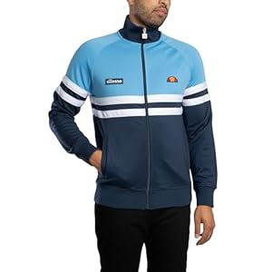 Ellesse Men’s Milan Track Jacket, Blue/Navy