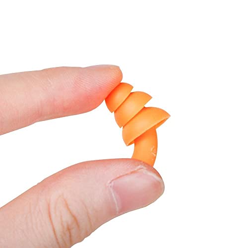 Image of MKSL Ear Plugs Soft Silica Gel Noise Reduction for Sleeping /Meditation /Swimming Adult /Child /Reusable for Travel - 5 Pairs - Random Color