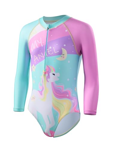 Image of Angel season Girls Swimsuits Kids Bathing Suit One Piece Swimwear with UPF 50+ Cute