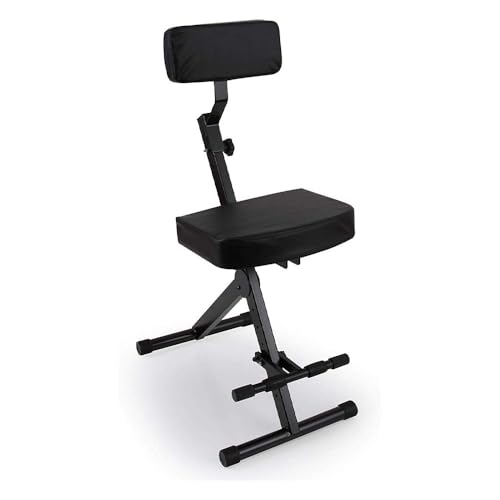 PYLE Drum Throne - Guitar Stool, Foldable & Portable Chair...