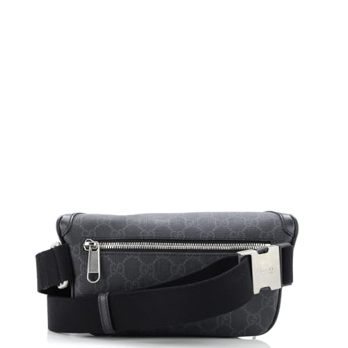 Gucci, Pre-Loved Interlocking G Patch Belt Bag GG Coated Canvas, Black - Thumbnail 3
