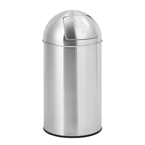 Caneca de basura comercial GlowSol 70L acero inoxidable