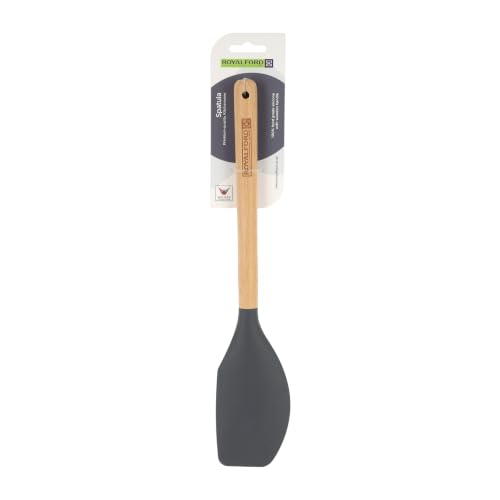 Royalford Non-Stick Silicone Heat-Resistant Spatula Turner RF12751 Serving Eggs Omelette Pancakes Fish Burgers Kitchen Utensils Dishwasher Safe Turner 32cm x 6.5cm