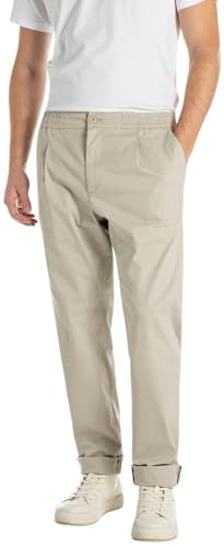 Replay Adhann Pantalón, 604 Moon Grey, 32W / 32L Hombres