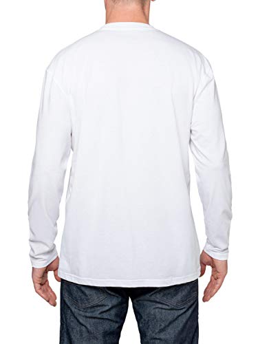 Insect Shield Men\'s UPF Dri-Balance Long Sleeve Pocket Tee, Insect Repellent Clothing, White, Large