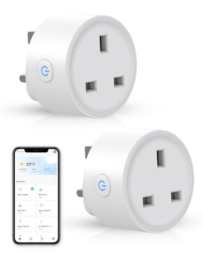 Smart Plug WiFi Smart Outlet Compatible with Alexa & Google Home AvatarControls App Voice Control with Timer Mini Smart Alexa Socket WiFi Smart Socket for Home Automation No Hub Required 2 Pack