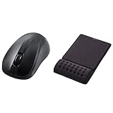 【リストレストセット】 エレコム ワイヤレスマウス Bluetooth 静音 3ボタン Sサイズ 抗菌 ブラック M-BY10BRSKBK