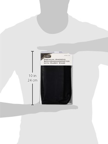 Prestige Medical - 882-TH-BLK Premium Extra Large Adult Aneroid Sphygmomanometer, Black Black Thigh Size