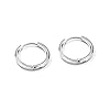 5 Pairs Stainless Steel Huggie Hinged Hoop Earrings for Men and Women, Silver Small Hoops 8MM-16MM, Piercing Jewelry #2