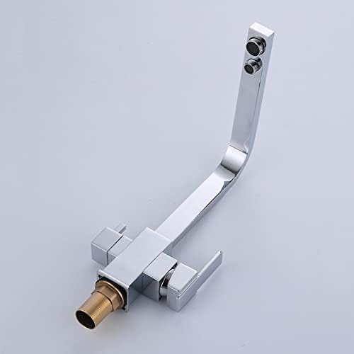Miscelatore da Cucina 3 in 1 con Filtro per Acqua Potabile, beccuccio Girevole in Ottone, Design a Doppia Maniglia, Finitura cromata, Rubinetto con Filtro per Acqua a 3 Vie per lav