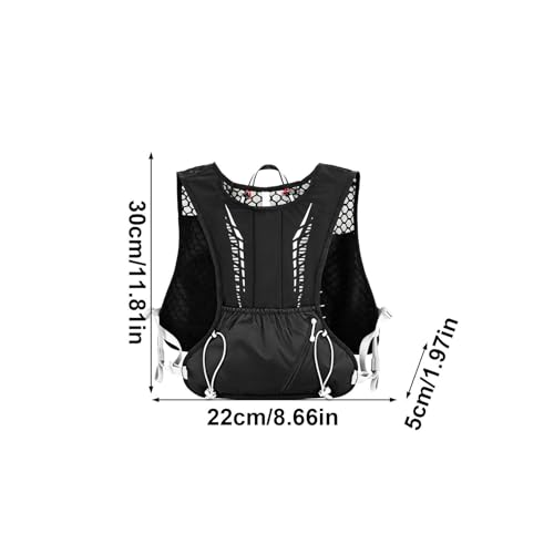 Chaleco para correr hombre con correa ajustable y material transpirable 5