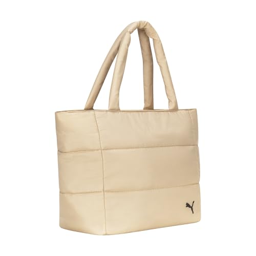 Image of PUMA Women's Plush Soft Nylon Tote with Padded Straps, Zip Closure & Metal Logo Plaque