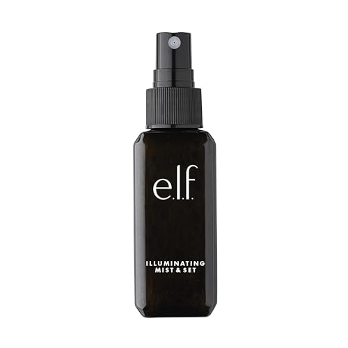 e.l.f. Illuminating Mist & Set Spray, Makeup Setting Spray für ein langanhaltendes, strahlendes Finish, angereichert mit den Vitaminen A, C & E, Vegan und tierversuchsfrei
