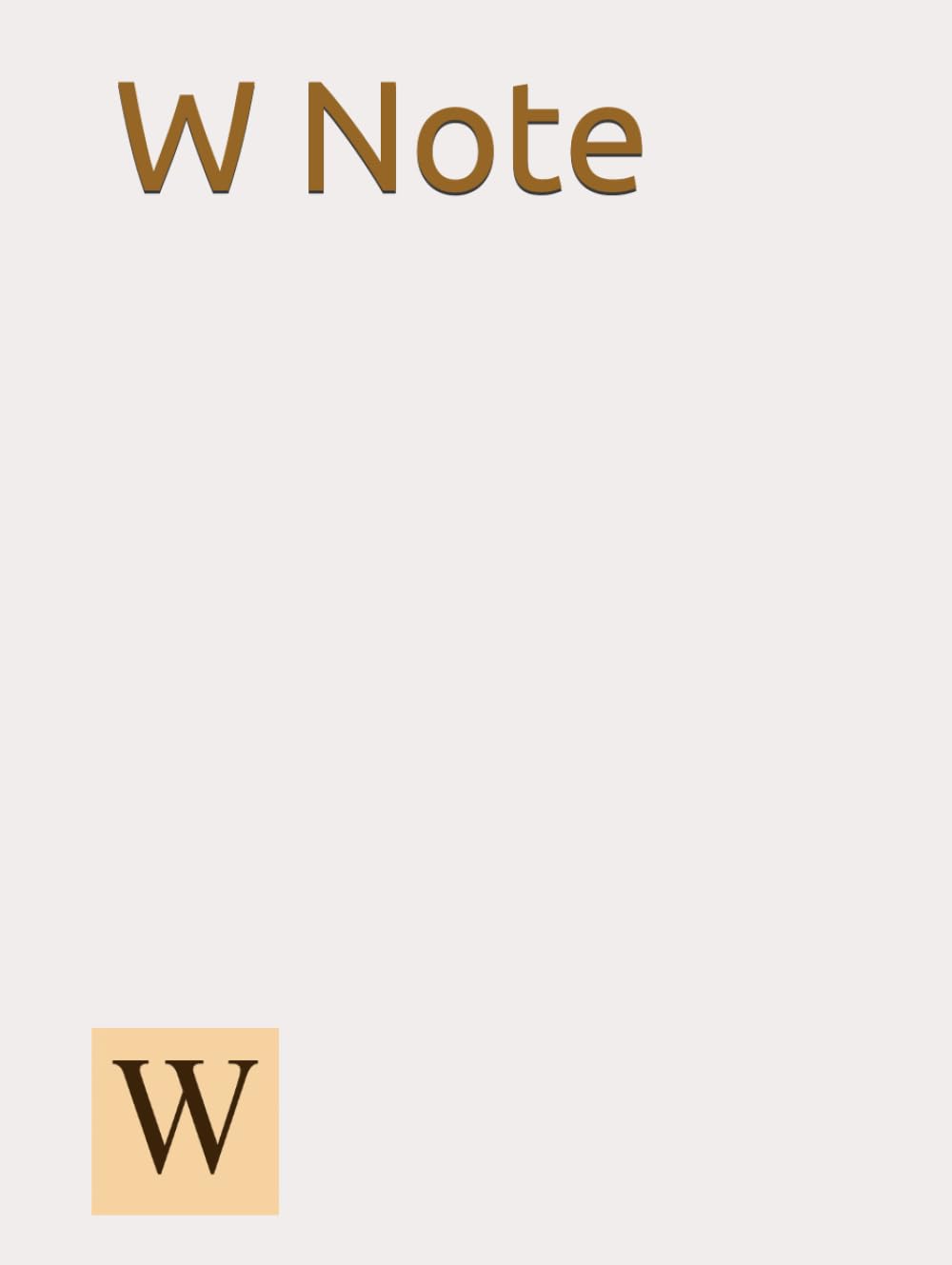 W Note carnet de notes A5 avec couverture en cuir élégante pour le bureau