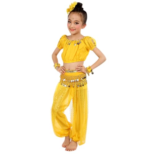 🎭 PERFETTO PER MOLTEPLICI OCCASIONI: Un capo d'abbigliamento estremamente versatile! Oltre essere l'outfit ideale per corsi e saggi di danza del ventre o , è dei costumi di Carnevale più amati. per feste di Halloween, compleanni a tema 