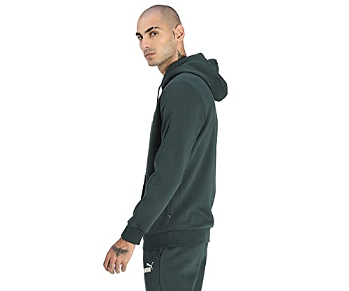 Image of Puma Cotton Men Ess Big Logo Hooded Neck Hoodie Fl (S) Mineral