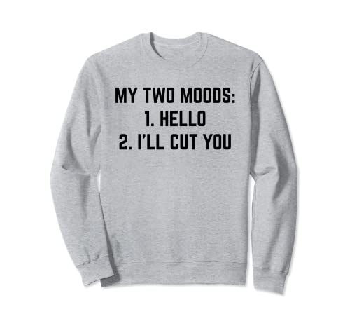 My Two Moods Divertido Novedad Humor Cool Sudadera