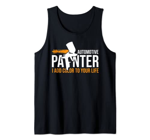 Auto Body Painter - Pulverizador de vehículo para detailer de automóviles Camiseta sin Mangas