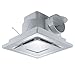 Wentylator na Poddaszu Wentylator wydechowy sufit, wentylator wentylacyjny dużych powietrza, kwadratowy zintegrowany wentylację sufitową do łazienki Wentylator (Color : 30W, Size : 30x30x18.9cm)