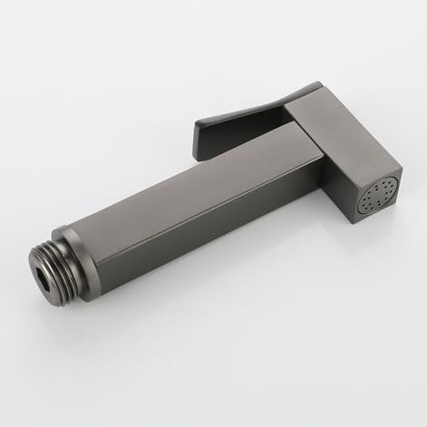 Pulverizador De Didé Para Inodoro Bidet Para Inodoro Con Agua Caliente Bidet Para Inodoro Mango Único gris Pistola tubería De Acero Inoxidable