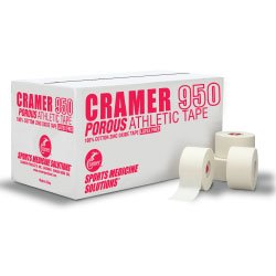 Cramer 950 Premium White Athletic Tape for Ankle, Wrist, and Injury Taping, Helps Protect and Preven