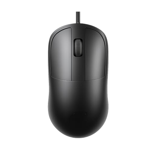 Image of Ant Globe 18 Wired Optical Mouse, USB Type C Computer Mouse with Adjustable 1600 DPI Sensor, Ergonomic Lightweight Corded Office Mouse with 1.2m Cable for Laptop, PC, Desktop,Windows,Mac &Linux, Black