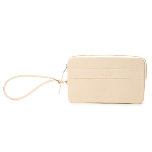 Bolsa Clutch Brizza Arezzo Alça Malu Bege - Feminino - Único - Bege