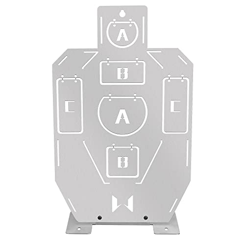 Cible en métal pour entraînement au tir avec panneau durable à code clair