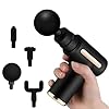 Mini Handheld Massage Gun with Button (Black)