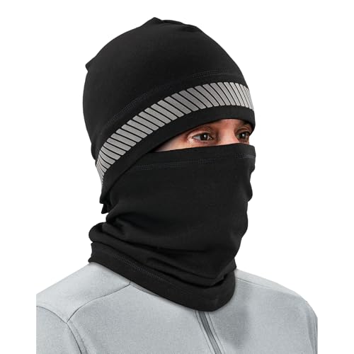Ergodyne N-Ferno 6831 3-in-1 Reflective Balaclava Face Mask, Wear as Hat, Neck Gaiter or Full Face Ski Mask, 360 Reflective by Ergodyne - Used condition - US$16.92