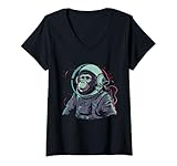 Ce design amusant d'astronaute chimpanzé pour hommes, femmes et enfants est l'idée cadeau parfaite pour tous les amateurs de singe et gardien de zoo.