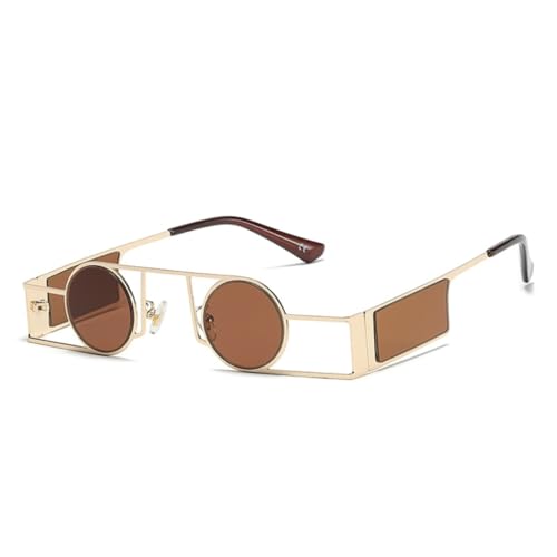 Lunettes de soleil rondes punk pour protéger vos yeux avec un style vintage affirmé
