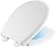 DELTA FAUCET Rubber Limited 803902-N-WH Sanborne Round Nightlight Toilet Seat with Slow Close and Quick-Release, White