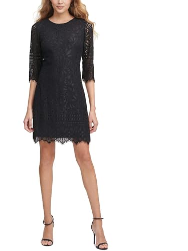 Kensie Women's 1/2 Sleeve Lace Mini Dress