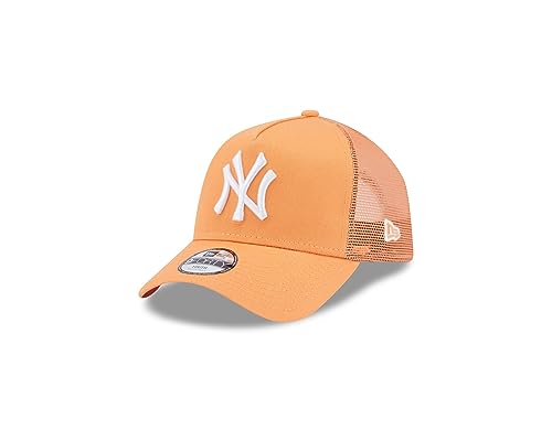 New Era York Yankees MLB League Essential Orange 9Forty Kids A-Frame Adjustable Trucker cap - Youth