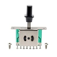Fits Tele style electric guitar Made of Metal alloy, 3 position Import style,8 Foot, No.4 and 5 Feet are linked,use it as a 7 foot switch Come with mounting screws and plastic cap Package include: 1 Pc Guitar Switch