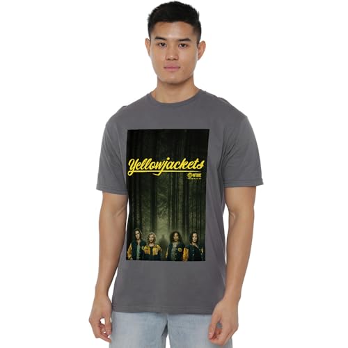 T-Shirt Yellowjackets Mixte Charcoal Poster Personnages Vêtement Gris