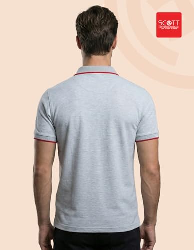 Image of Scott International Cotton Polo T Shirt | Collar Tshirts | Half Sleeves Plain T Shirt | T-Shirt |Tshirt for Men Stylish | Men's Tshirt