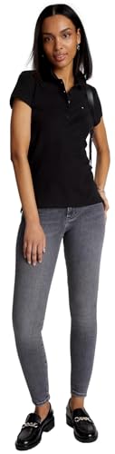 Image of Tommy Hilfiger Women's Solid Short Sleeve Pique Polo Shirt