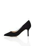 Estilo clásico y sofisticado find. Salones de Ante con Tacón Bajo Mujer, Negro (Black), 36 EU