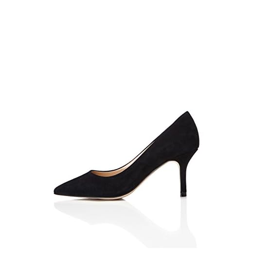 find. Salones de Ante con Tacón Bajo Mujer, Negro (Black), 36 EU