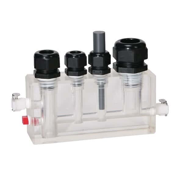 Multi-Probe Flow Block Sampling System, Acrylic, 1 GPM max