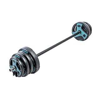 US Weight 54 LB Weight Set with 55" Bar , Black (B08GXXYNZV)