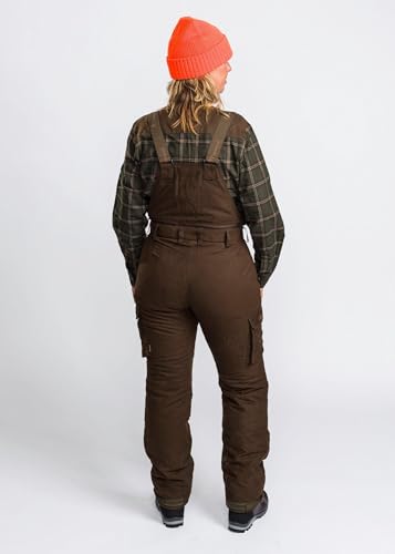 Pinewood Damen Abisko 2.0 Damen Jagd Hose - Outdoorhose Damen - komfortable, gefütterte und praktische Hose für die Jagd und das Ansitzen - mit abnehmbaren Hosenträgern und Rückenpartie