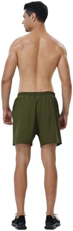 Roadbox Men's 5 Inch Running Athletic Quick Dry Shorts with Pockets for Workout Gym Exercise
